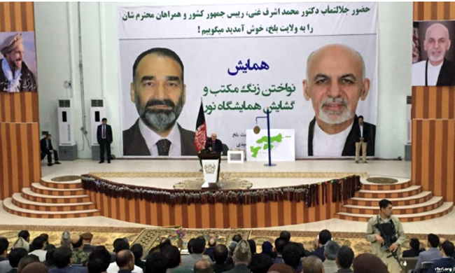 غنی از دستاوردهای والی بلخ ستایش کرد